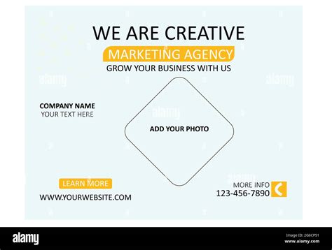 Marketing Agency Poster Flyer Template Stock Vector Image And Art Alamy