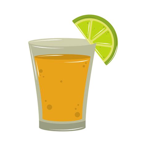 Tequila Drink And Lemon 4229549 Vector Art At Vecteezy