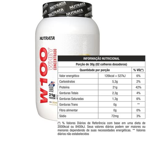 Whey Concentrado W Pt G Nutrata Whey Concentrado W Pt