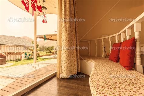 Veranda of the hotel Stock Photo by ©zhudifeng 31032899