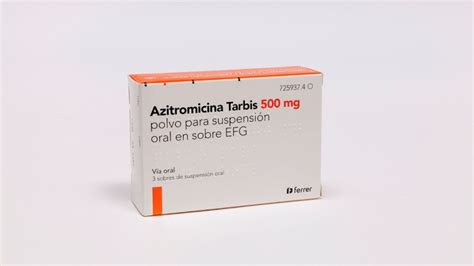 Azitromicina Tarbis Mg Polvo Para Suspension Oral En Sobre Efg