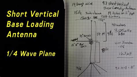 Short Vertical Base Loading Antenna Youtube