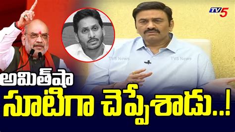 అమత ష సటగ చపపశడ MP Raghurama About Amith Shah Comments On