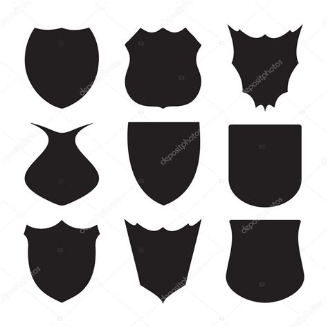 Shield Silhouette Vector Image By Nicemonkey Vector Stock