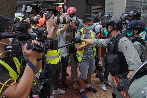 Police Fire Pepper Pellets And Arrest Dozens Of Pro Democracy Activists