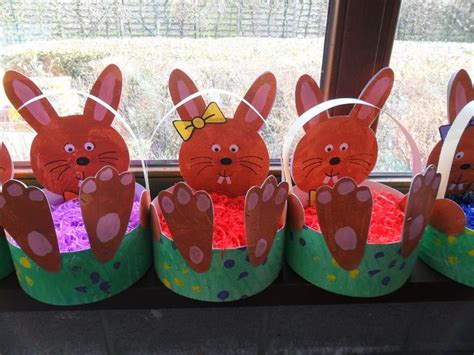 Easter bunny basket craft | Crafts and Worksheets for Preschool,Toddler ...