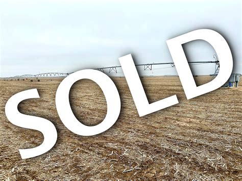 SOLD 158 55 ACRES PIVOT IRRIGATED FRANKLIN COUNTY NE Marshall