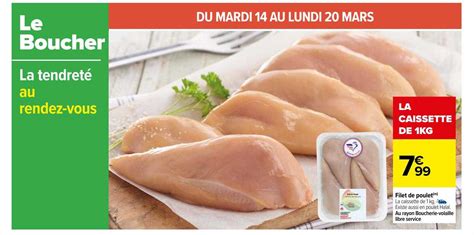 Promo Filet De Poulet Chez Carrefour Icatalogue Fr