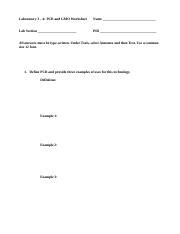 Lab Pcr Gmo Worksheet Docx Laboratory Pcr And Gmo