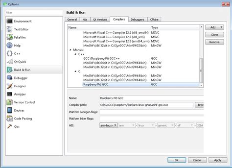 Experiencias Raspberry 1 Instalación y configuración de QT5 QT Creator