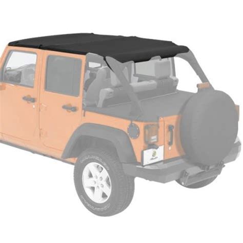 Jeep Wrangler JK Bikini Top Black Diamond