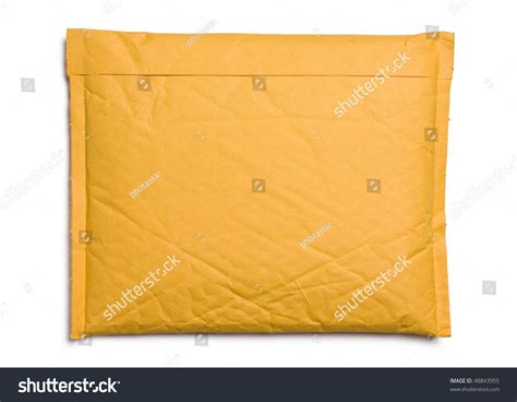 Yellow Mail Package Isolated On White Stock Photo 48843955 Shutterstock