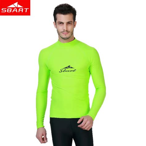 Sbart Rashguard For Men Upf Long Sleeve Rash Guard Swimsuit Shirt