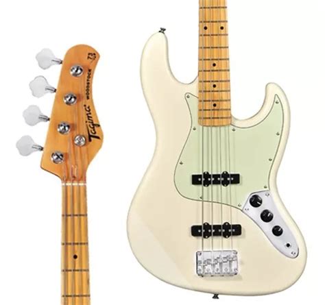 Contra Baixo Jazz Bass Tagima Woodstock Tw Branco Vintage