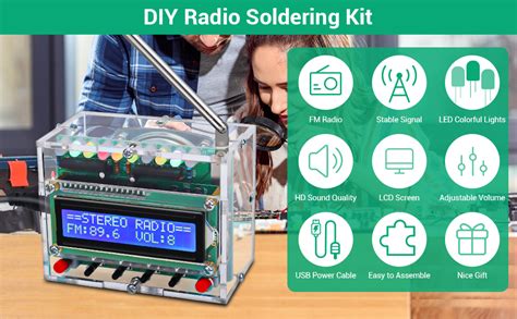 Dongker Fm Radio Kits Soldering Projects Diy Electronic Kits Digital