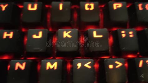 dark backlit keyboard keys stock video video  information