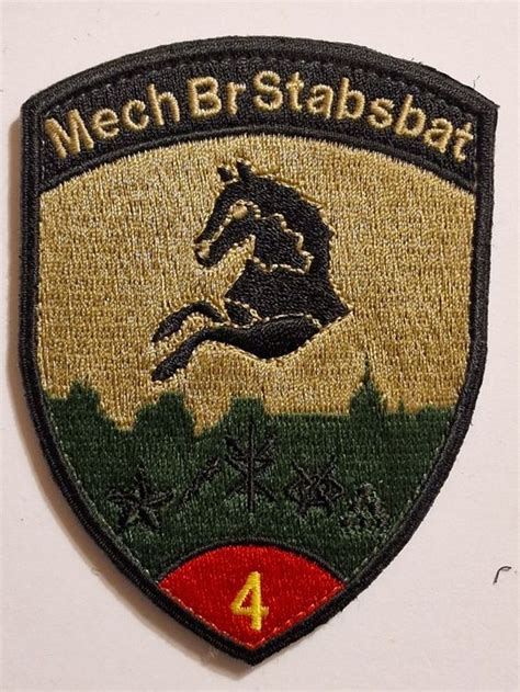 Panzer Abzeichen Badge Mech Brigade Stabsbat Rot Klett Kaufen Auf