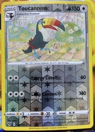 Toucannon Reverse Holo Prices Pokemon Vivid Voltage Pokemon