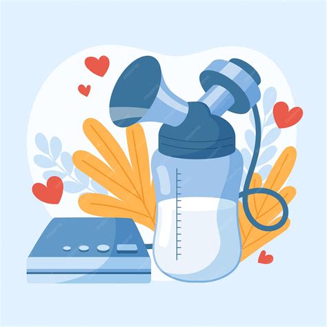 Free Vector | Hand drawn breastmilk illustration