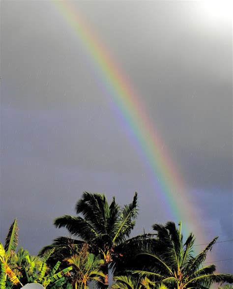 Hawaii Rainbow Rainbow Sky Natural Phenomena Rainbow