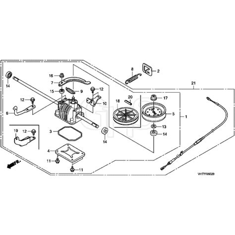 Honda HRX537C1 VYEA MAGA 1300001 1399999 Transmission Diagram GHS