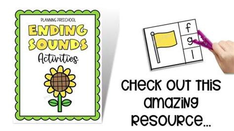 Ending Sounds Activities Identifying Final Consonant Phonics Tpt