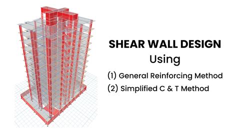 Shear Wall Design Using General Reinforcing Method And Simplified Candt Method Youtube