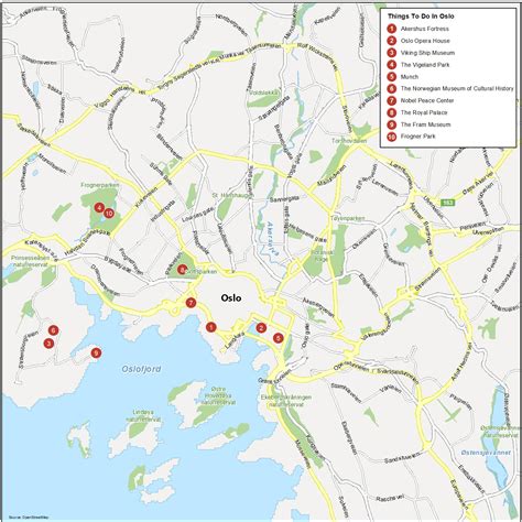 Map of Oslo, Norway - GIS Geography