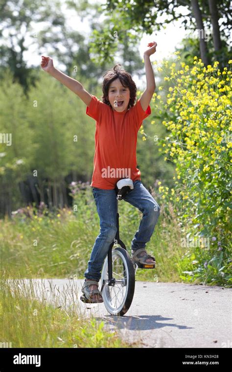 Unicycle Child Hi Res Stock Photography And Images Alamy