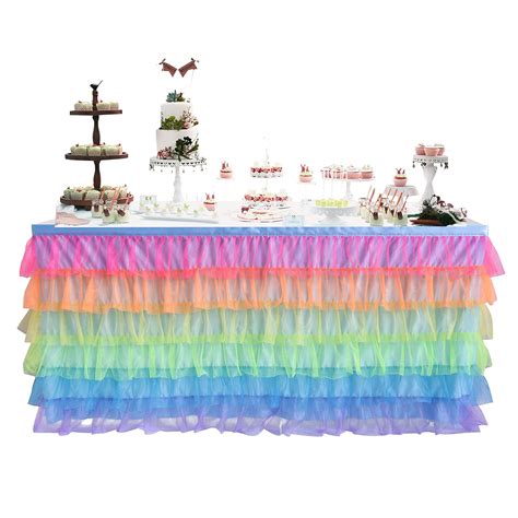 Materiali Per Hobby Creativi Fatto A Mano Arcobaleno Tulle Decorazione