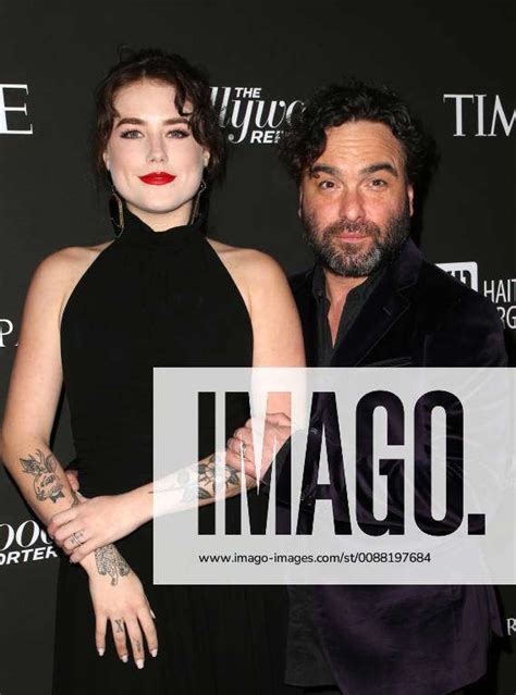 Los Angeles Ca January Alaina Meyer Johnny Galecki At The J P