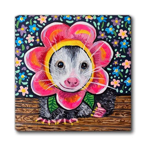 Art Museum - Sesame the Opossum | Art museum, Animal paintings, Museum