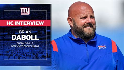 Giants Interview Bills OC Brian Daboll For Head Coach