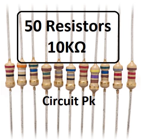 Pack of 10k Resistors - 10K Ohm Resistor 10kohm - 1/4W