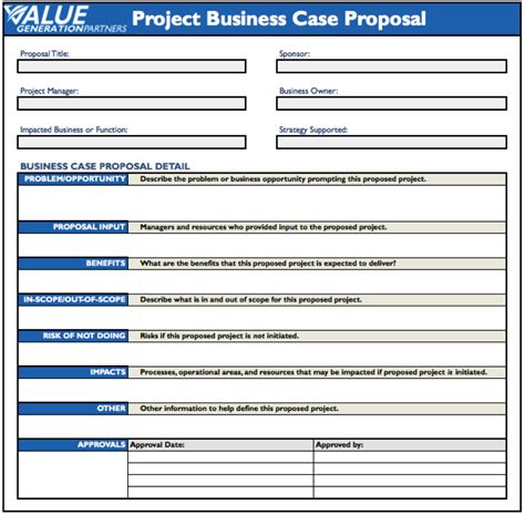 Regardless of your project business case proposal template format ...