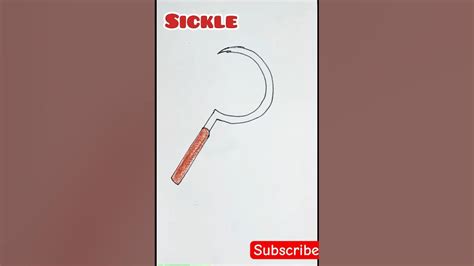 Shorts Viral Shortvideo How To Draw A Sickle Trending Youtube