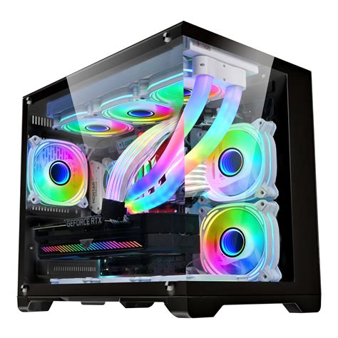 Tempered Glass Panel ATX Gaming PC Case computer casing towers case ...