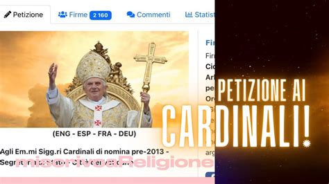 Benedetto Xvi In Sede Impedita Firmate La Petizione Youtube