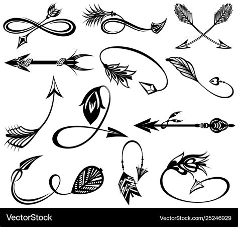 Vintage Arrows Royalty Free Vector Image Vectorstock