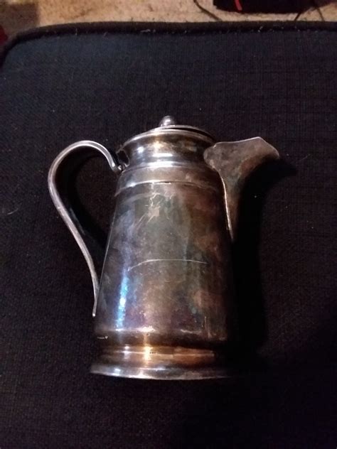 Vintage Silverplate Creamer Milk Pitcher Jug Heavy Dining Etsy