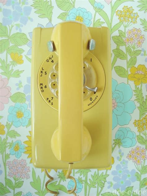 Telephone Mural Vintage Retro Annees