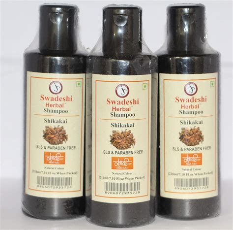 Buy SWADESHI HERBAL KHADI SHIKAKAI SHAMPOO SLS PARABEM FREE 210 ML