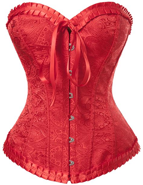 Satin Brocade Sweetheart Corset N7987