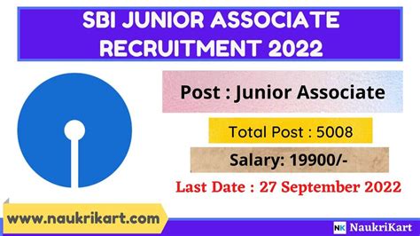 Sbi Junior Associate Recruitment Bumper Vacancies For Graduates