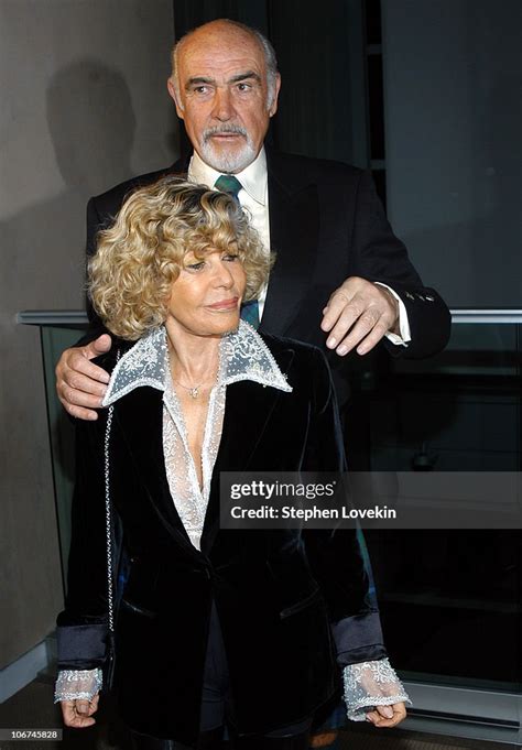 Sean Connery and wife during Sean Connery Hosts "Dressed To Kilt" to ...