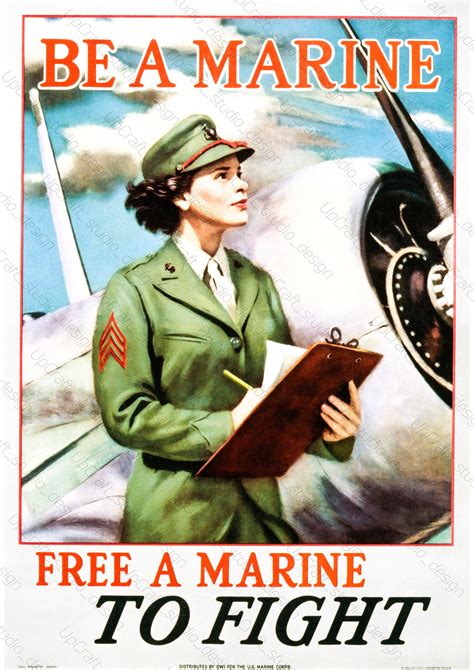 WW2 women printable poster WWII Propaganda poster women in | Etsy