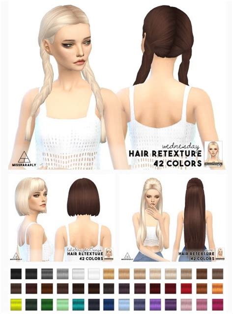 Miss Paraply Hair Retexture Skysims Hairs Artofit