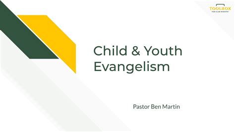 Child And Youth Evangelism Master Guide Youtube