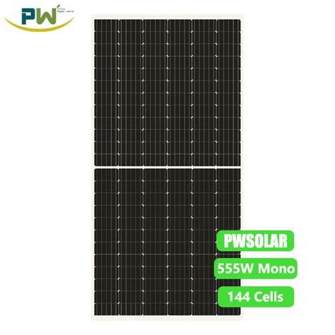 Chinese PV Manufacturer 555W 144 Cells Series Bifacial Mono Solar Panel