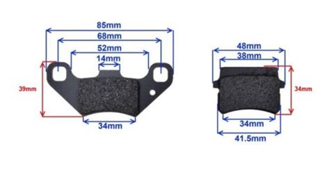 Klocki Hamulcowe QUAD ATV Adly PGO Quadzilla 110 125 Bashan Shineray